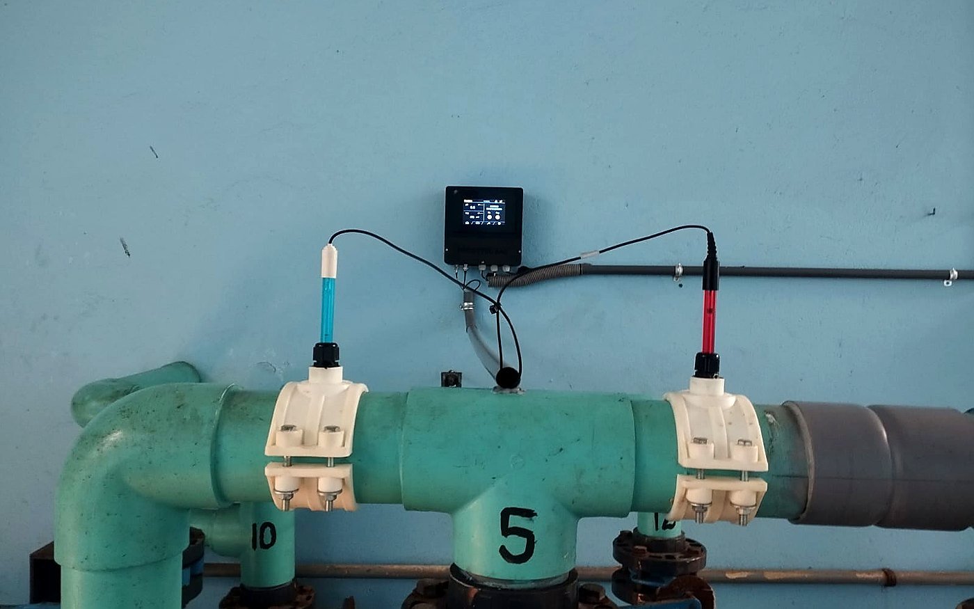 Sensores instalados en línea hidráulica
